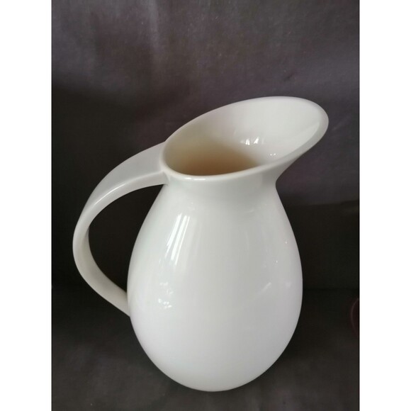 Vintage Lenox Ivory Bone China Pitcher mid century modern 6.5" Made in USA 24oz - Picture 2 of 3